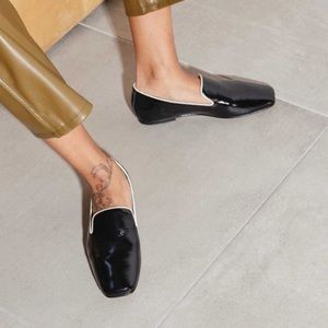 Freda Salvador Black and White Loafers